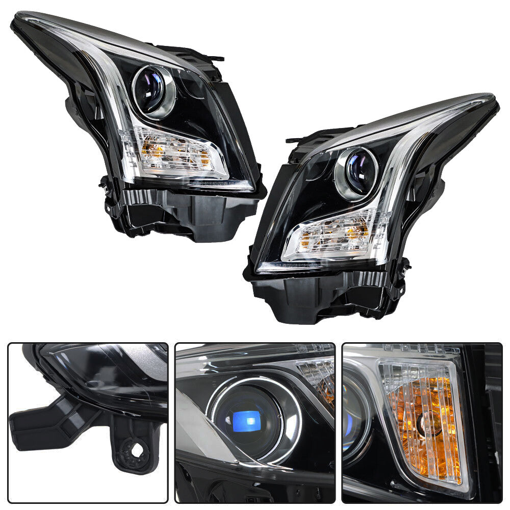 Right halogen projector headlight side angle for 2013-2018 Cadillac ATS