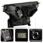 Pair LED headlight rear housing angle for 2024-2026 Chevrolet Traverse