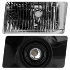 Pair halogen headlight rear housing angle for 2008-2026 Ford E-Series