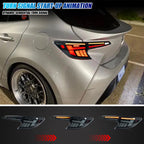 Sequential LED turn signal on the 2019-2026 Toyota Corolla Hatchback / GR Corolla tail light