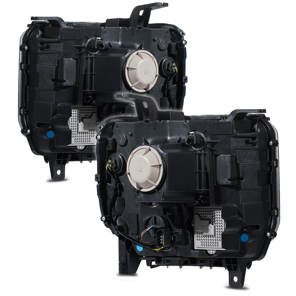 Left halogen projector headlight side angle for 2015-2019 GMC Sierra HD