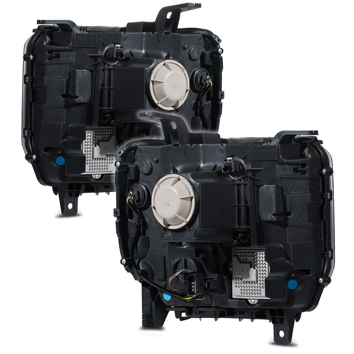 Left halogen projector headlight side angle for 2015-2019 GMC Sierra HD