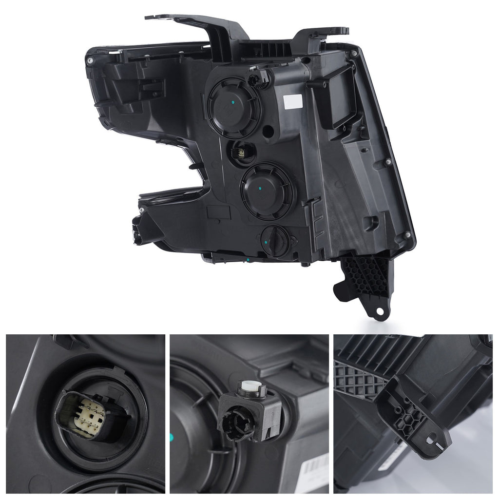 Right halogen projector headlight side angle for 2015-2020 Chevy Tahoe