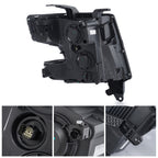 Right halogen projector headlight side angle for 2015-2020 Chevy Tahoe