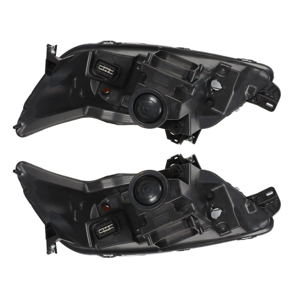 Pair halogen projector headlight rear housing angle for 2010-2012 Ford Taurus