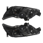 Pair halogen projector headlight rear housing angle for 2010-2012 Ford Taurus
