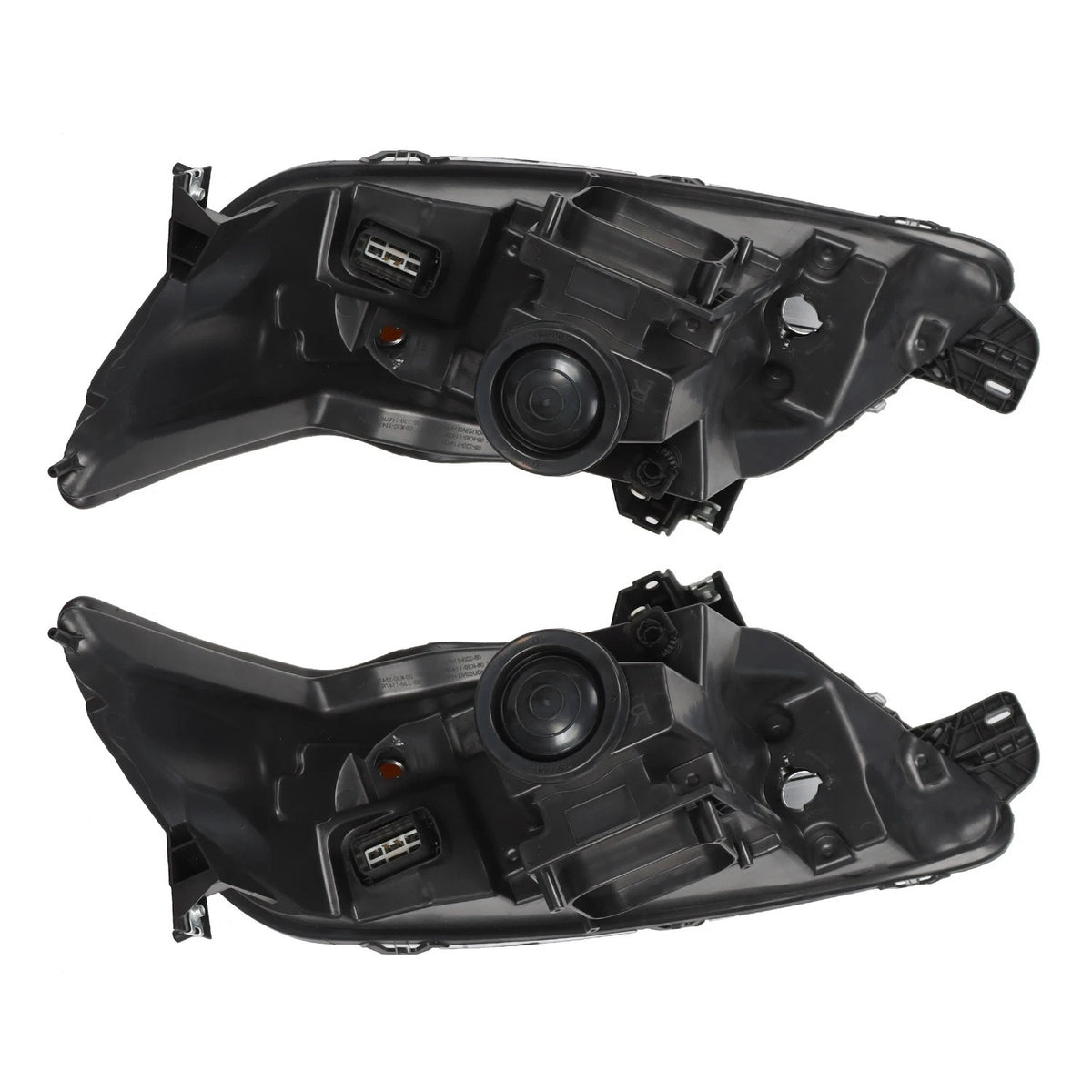 Pair halogen projector headlight rear housing angle for 2010-2012 Ford Taurus