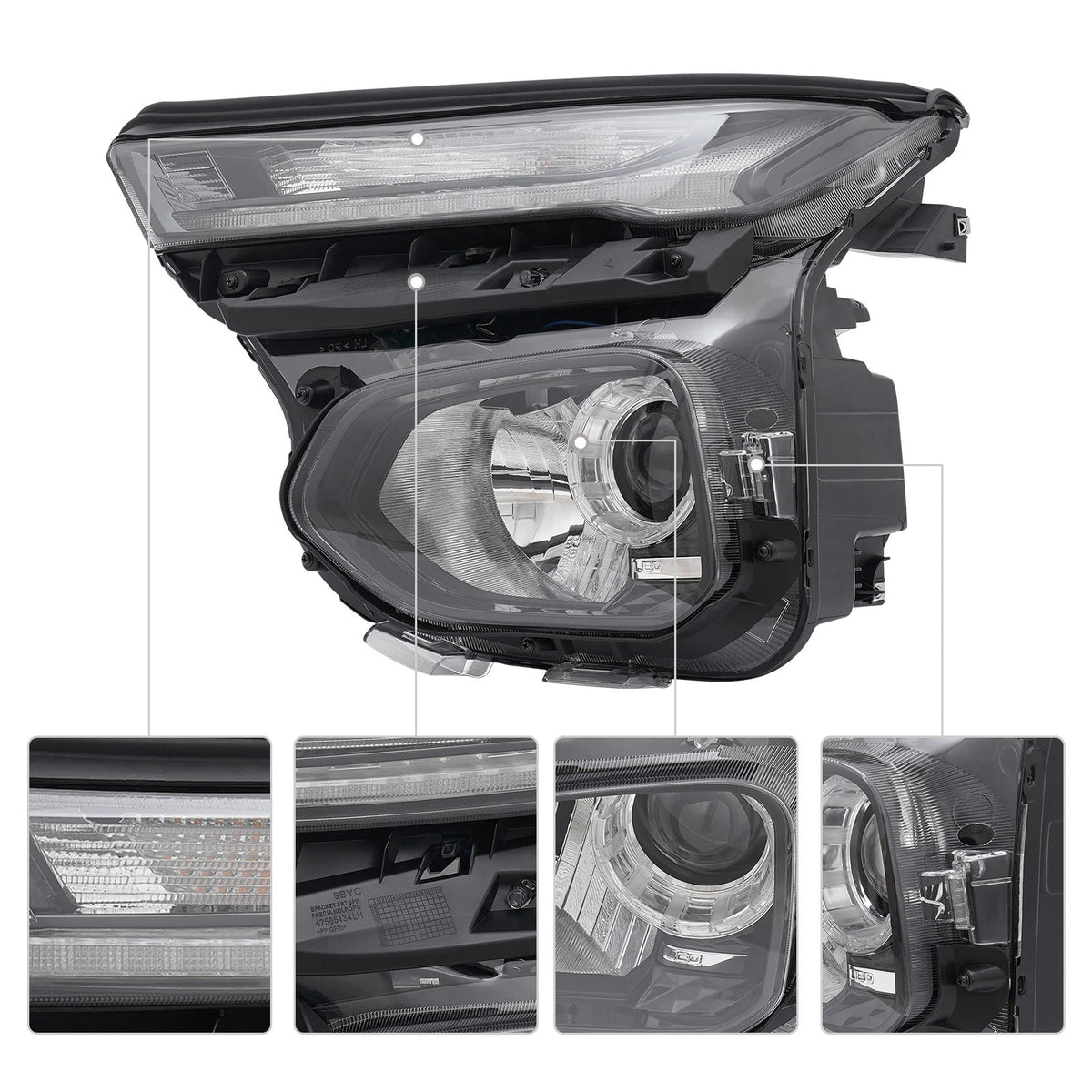 Right LED headlight side angle for 2021-2023 Chevrolet Trailblazer