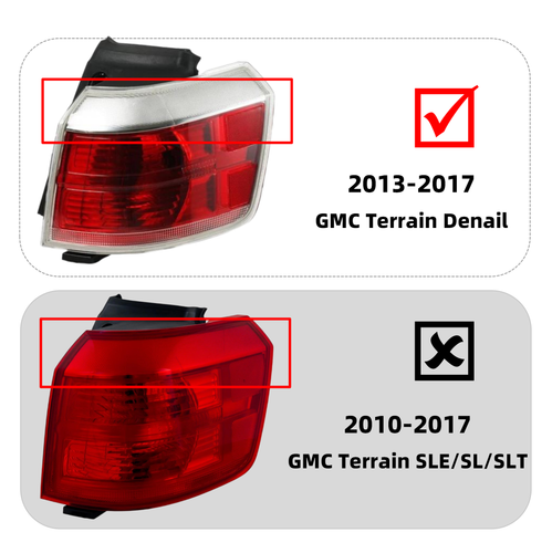 halogen outer tail light view 6 for GMC Terrain Denali (2013-2017)