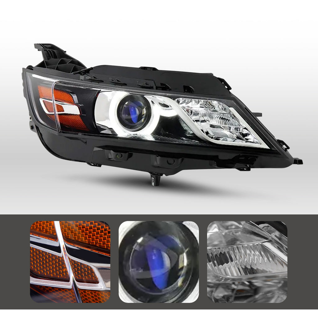 Pair HID headlight front angle for 2014-2020 Chevy Impala