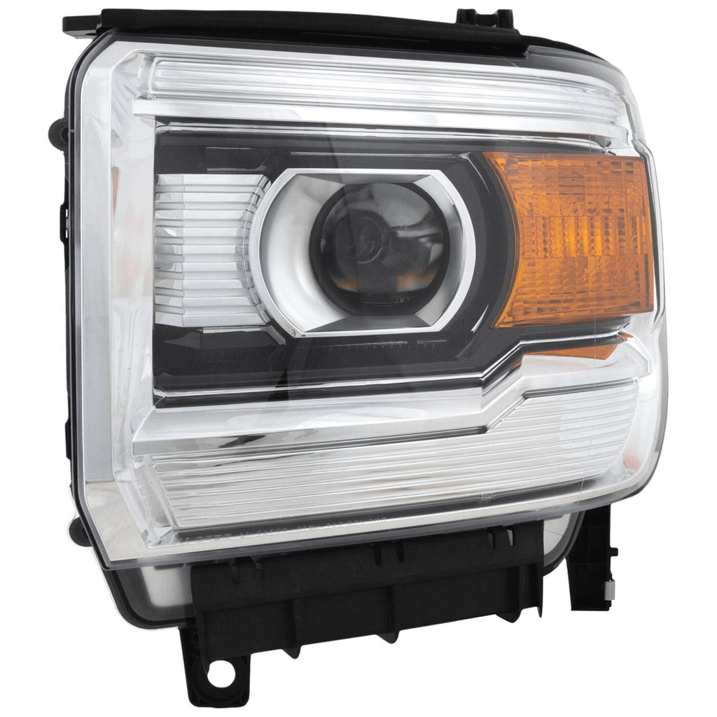 Pair halogen projector headlight front angle for 2014-2015 GMC Sierra 1500