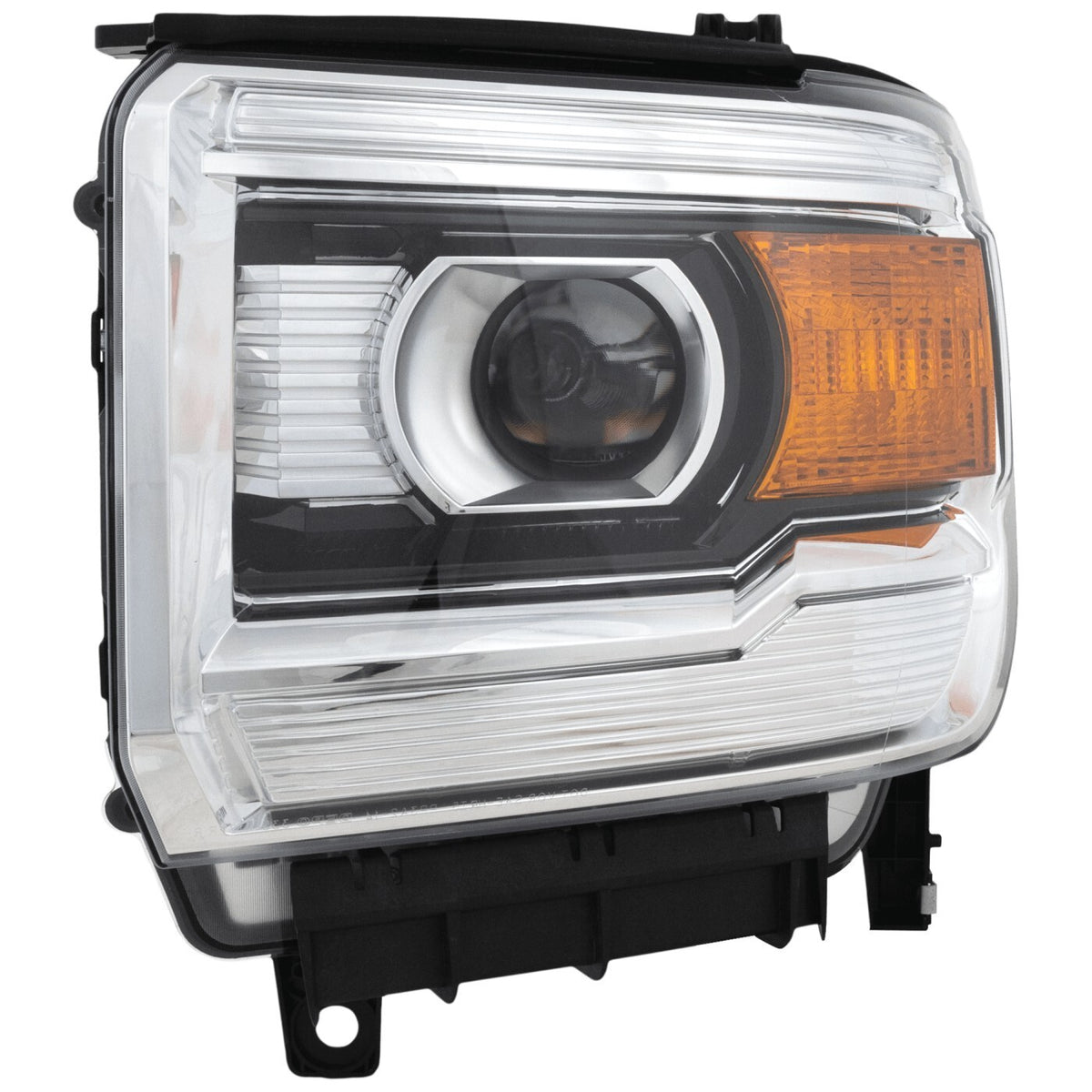 Pair halogen projector headlight front angle for 2014-2015 GMC Sierra 1500