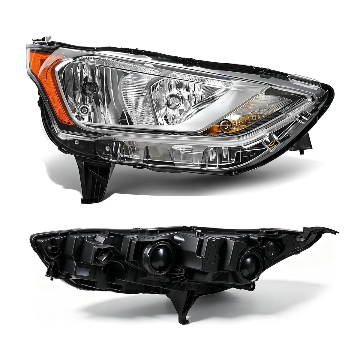 Right halogen headlight side angle for 2019-2023 Ford Transit Connect