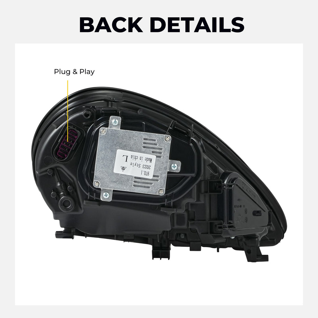 Full LED headlight features and specifications for 2010-2013 Porsche Panamera 970