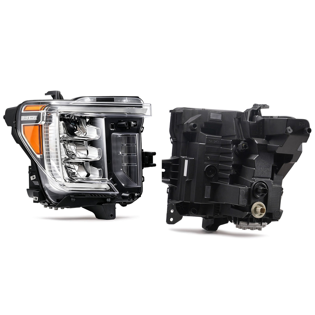 Right LED headlight side angle for 2020-2023 GMC Sierra 2500HD/3500HD