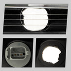 Left halogen headlight lens close-up for 2016-2019 Ford Taurus