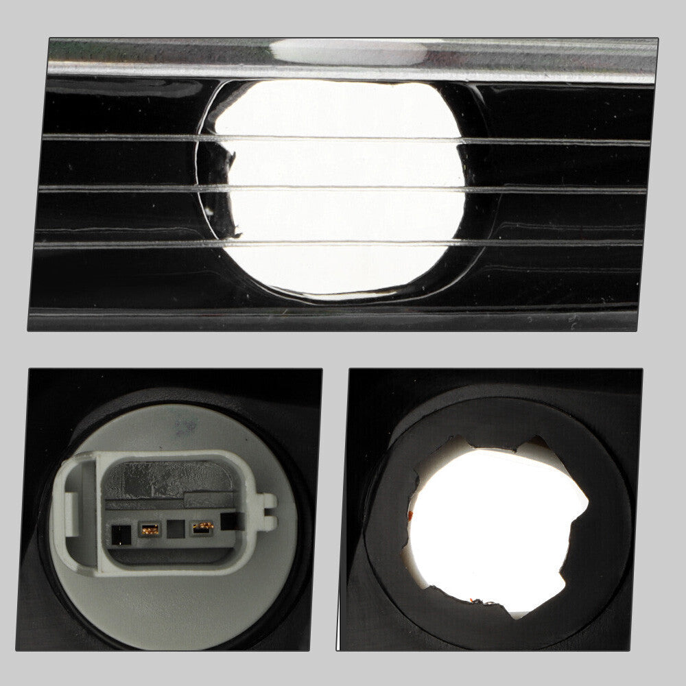 Left halogen headlight lens close-up for 2016-2019 Ford Taurus
