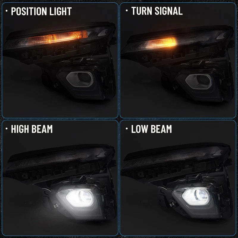 Left LED headlight side angle for 2024-2026 Chevrolet Trailblazer LS