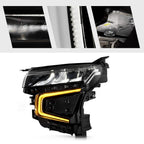 Pair LED headlight rear housing angle for 2021-2024 Chevrolet Tahoe / Suburban