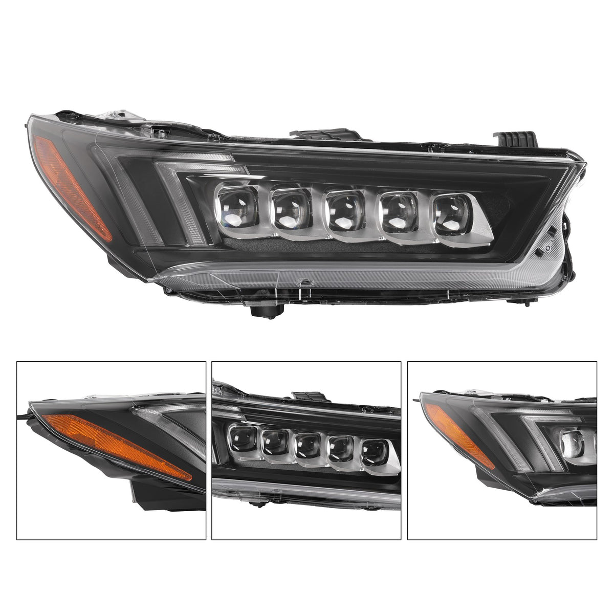 Right LED headlight side angle for 2017-2020 Acura MDX