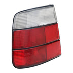 Angle view of the E34 sedan Euro style red/clear tail light