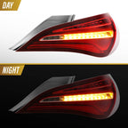 Day and night view with turn signal