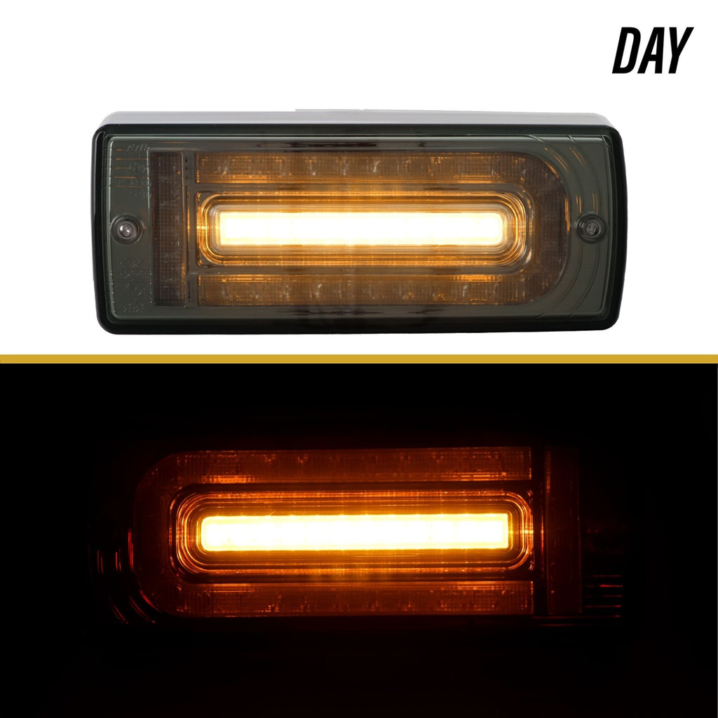 Day and night view with sequential signal
