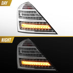 Day and night view with turn signal