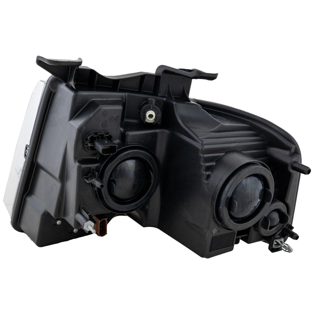 Pair halogen projector headlight rear housing angle for 2015-2017 Ford Expedition