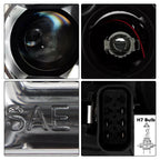 Connector and bulb socket diagram for 2014-2015 GMC Sierra 1500 headlights