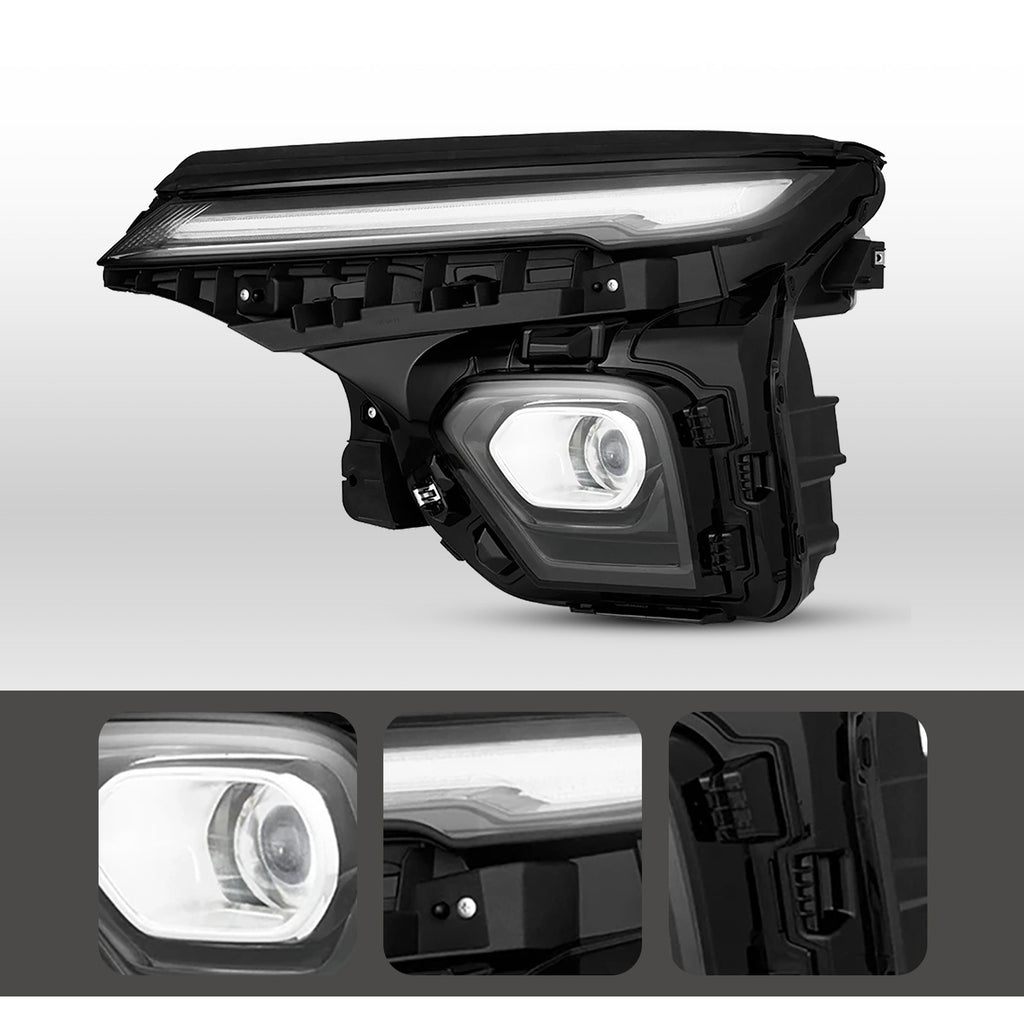 Pair LED headlight front angle for 2024-2026 Chevrolet Trailblazer