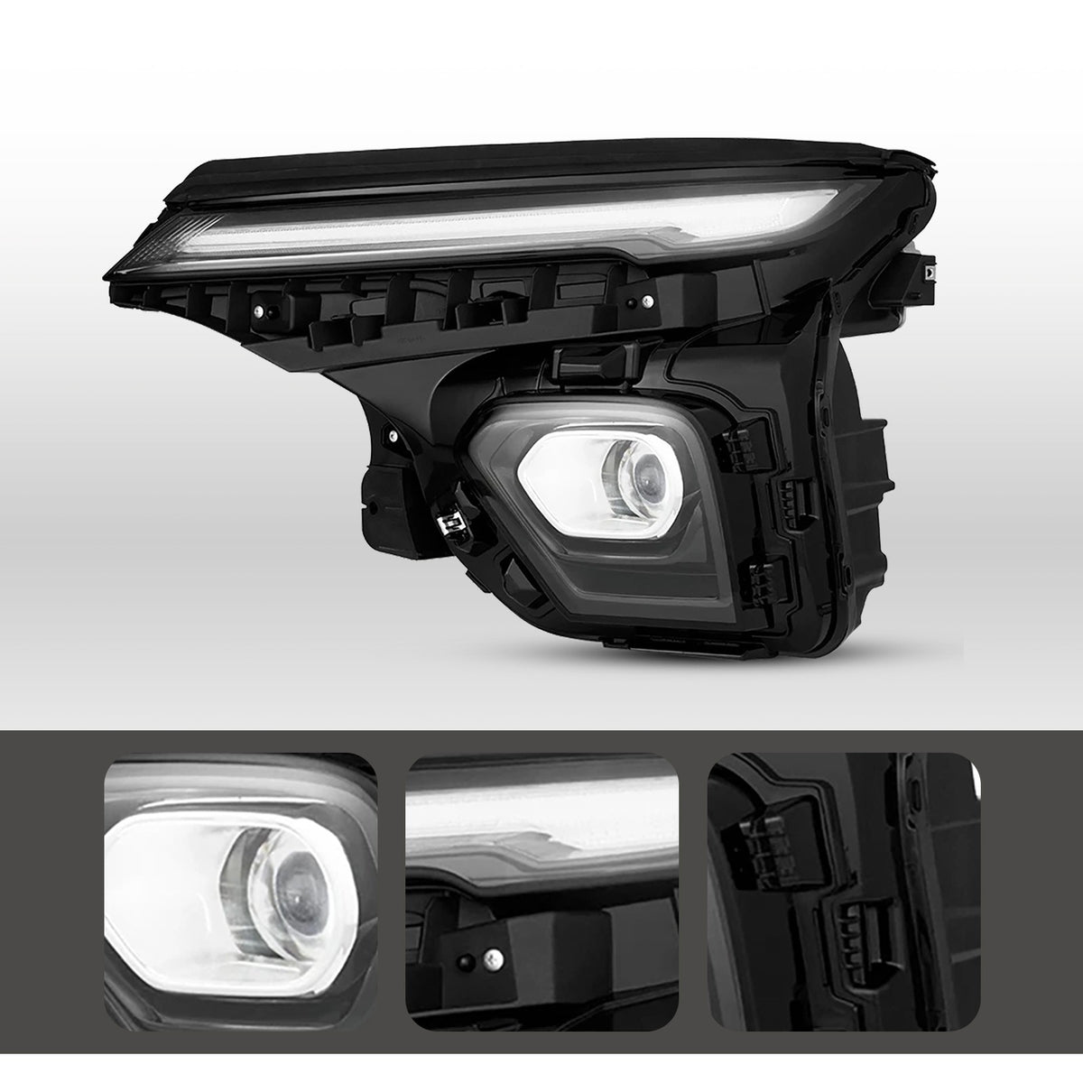 Pair LED headlight front angle for 2024-2026 Chevrolet Trailblazer