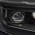 Pair LED headlight rear housing angle for 2022-2025 Jeep Wagoneer / Wagoneer L