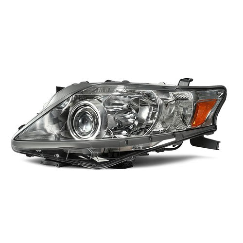 Left HID headlight lens close-up for 2010-2012 Lexus RX350
