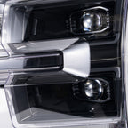 Pair LED headlight rear housing angle for 2024-2026 Ford F-150 Raptor