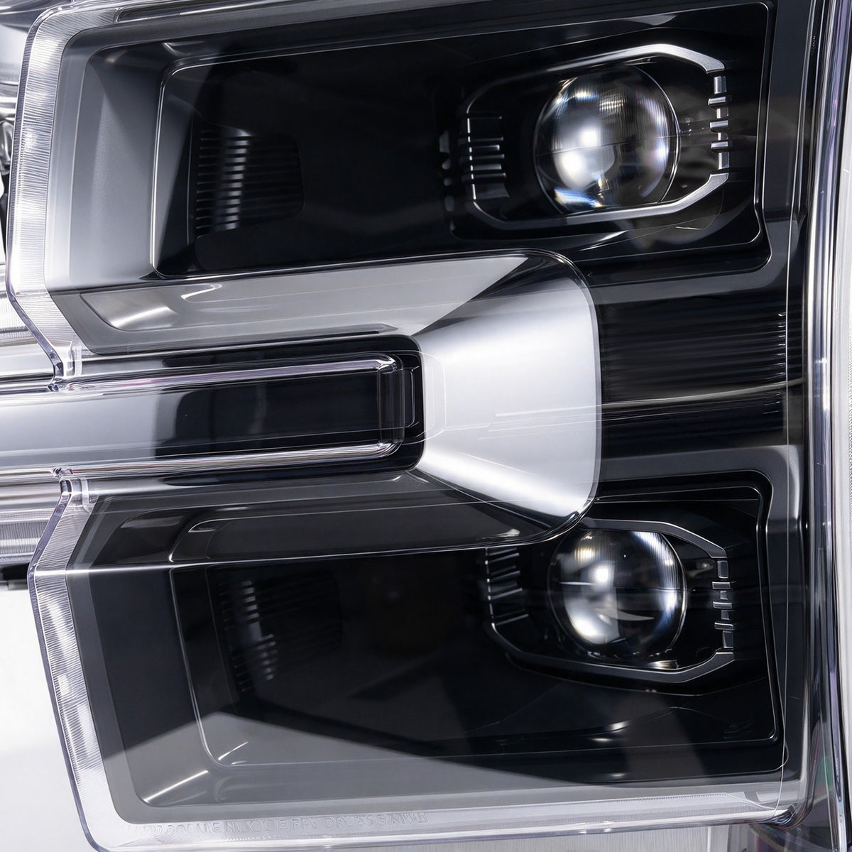 Pair LED headlight rear housing angle for 2024-2026 Ford F-150 Raptor
