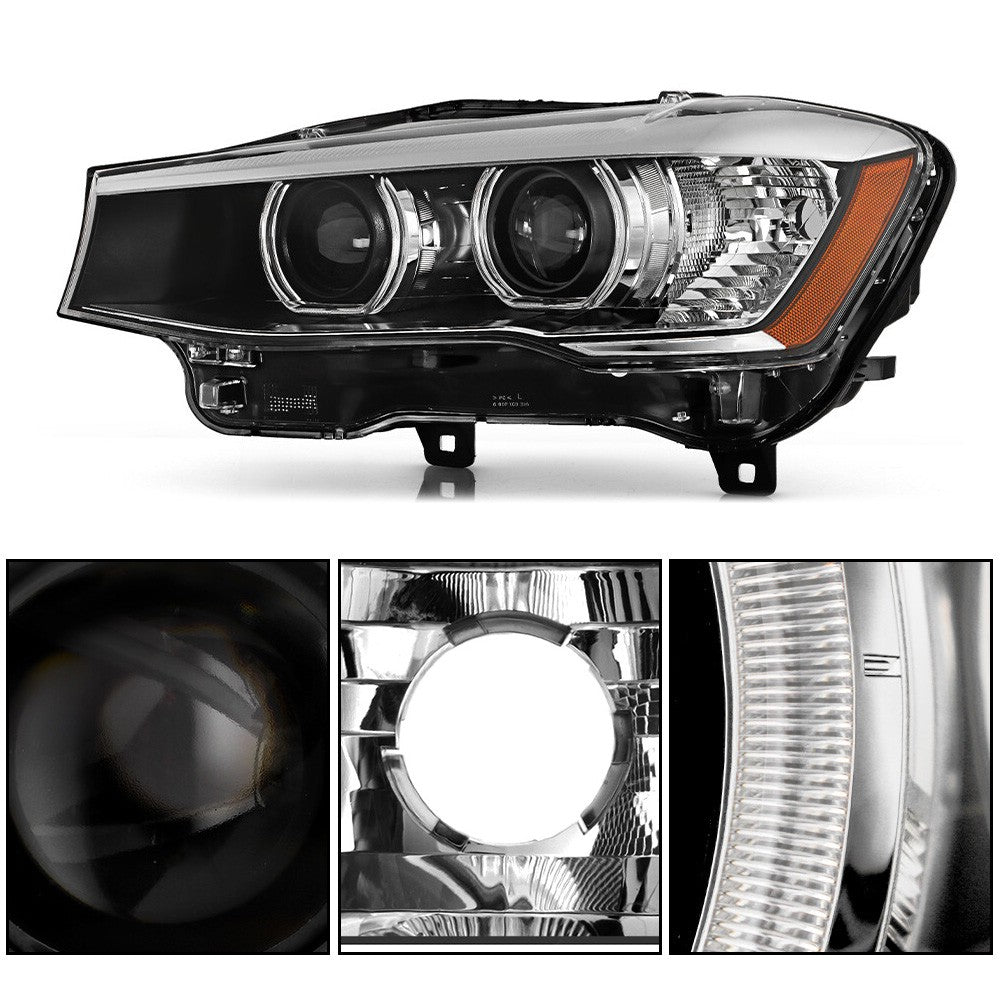 Left HID headlight side angle for 2015-2017 BMW X3 F25 / 2015-2018 X4 F26