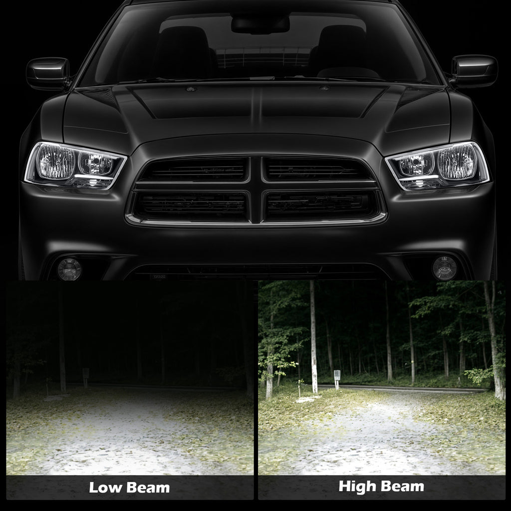 Black Halogen headlight features and specifications for 2011-2014 Dodge Charger (image 2)