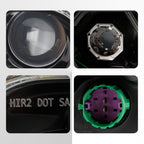 Detail and connector diagram for 2014-2018 Jeep Cherokee headlights