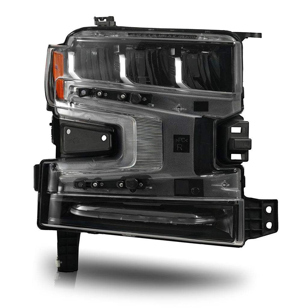 Right LED headlight side angle for 2019-2022 Chevrolet Silverado 1500