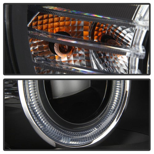 Left HID headlight lens close-up for 2008-2014 BMW X6 E71