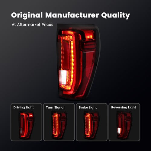 chrome LED tail light view 7 for GMC Sierra 1500 (2019-2026)