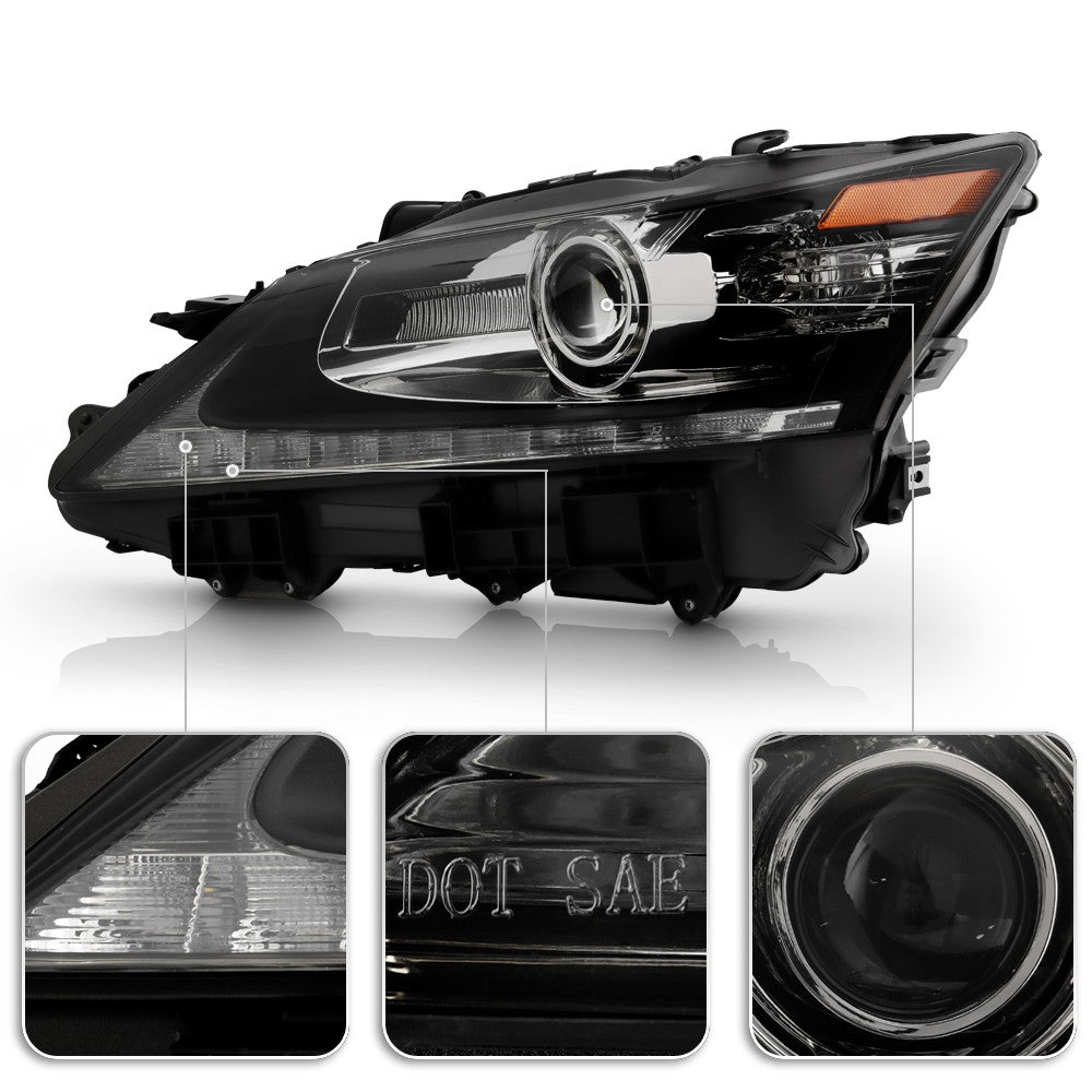 Right HID headlight side angle for 2013-2015 Lexus GS350