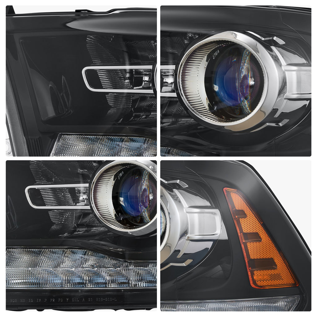 Black Projector Halogen headlight features and specifications for 2013-2018 Ram 1500 2500 3500 (image 3)
