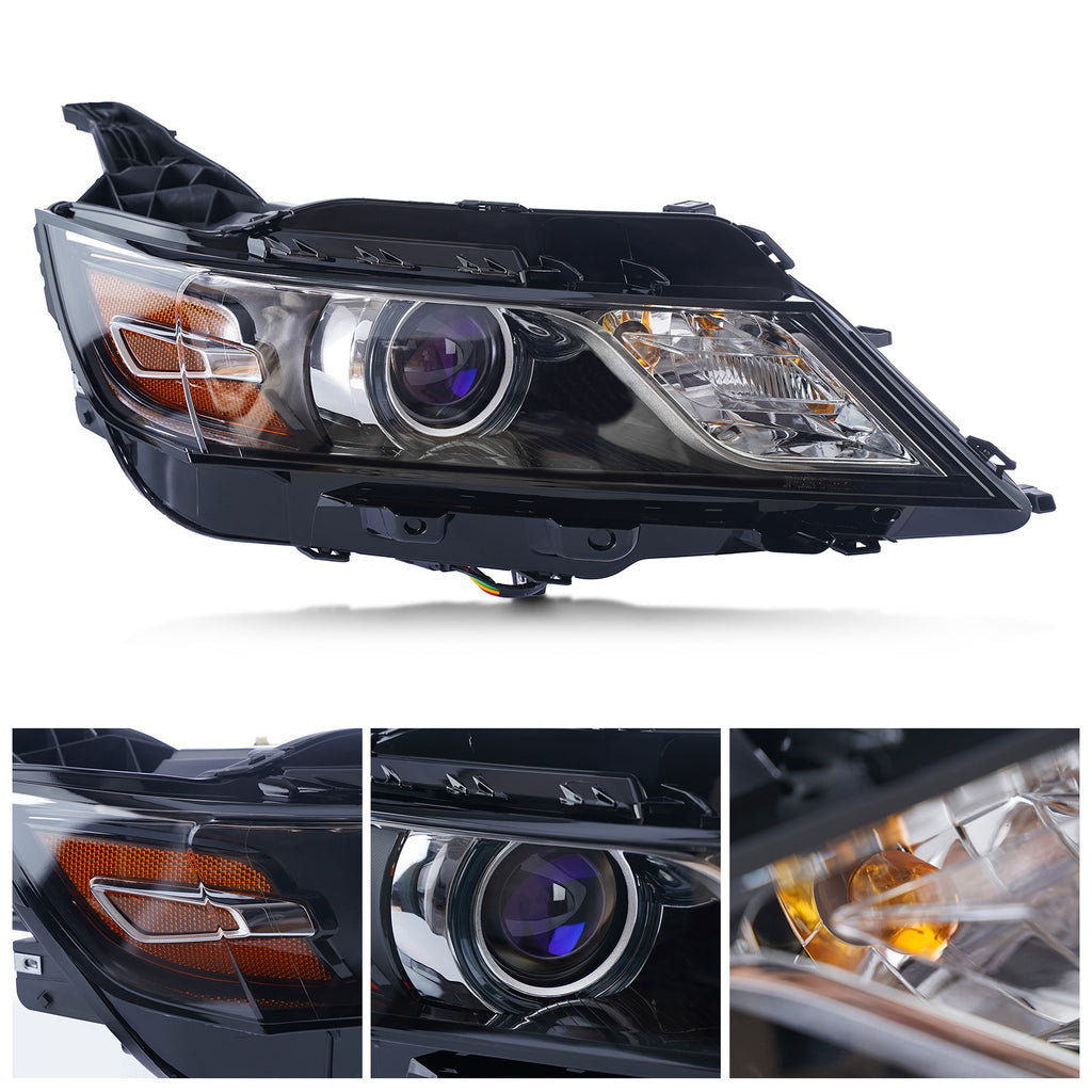 Right halogen projector headlight side angle for 2014-2020 Chevy Impala