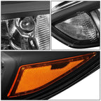 Pair halogen headlight rear housing angle for 2015-2018 Ford Focus
