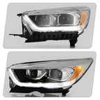 Right HID headlight side angle for 2017-2019 Ford Escape