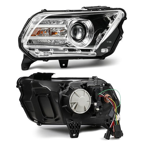 Left projector headlight side angle for 2010-2014 Ford Mustang