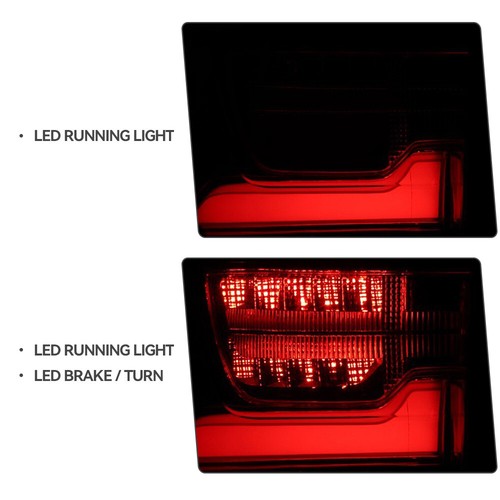 black LED outer tail light view 7 for Chevy Traverse (2018-2021)