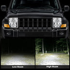 Chrome Halogen headlight features and specifications for 2006-2010 Jeep Commander (image 2)